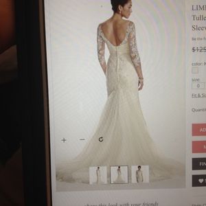 Oleg Cassini limited edition cream/off white wedding dress, able to bussle